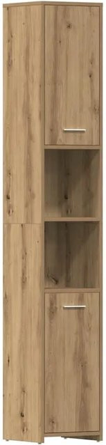 vidaXL Badschrank Artisan-Eiche in Braun, Wandmontage, B/T/H: 30 x 30 x 183,5 cm - Bild 1