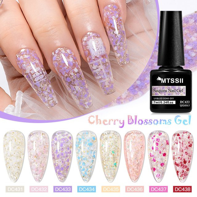 Mtssii Gel-Nagellack Kirschblüten, 7 ml, Schimmernd - Bild 1