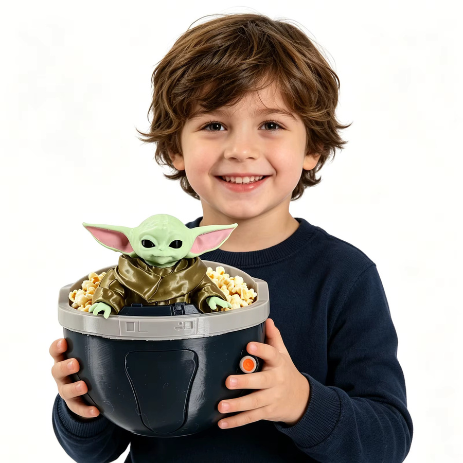 Bandai Star Wars Popcorn-Fass, Schlüsselanhänger, Zubehör - Bild 2