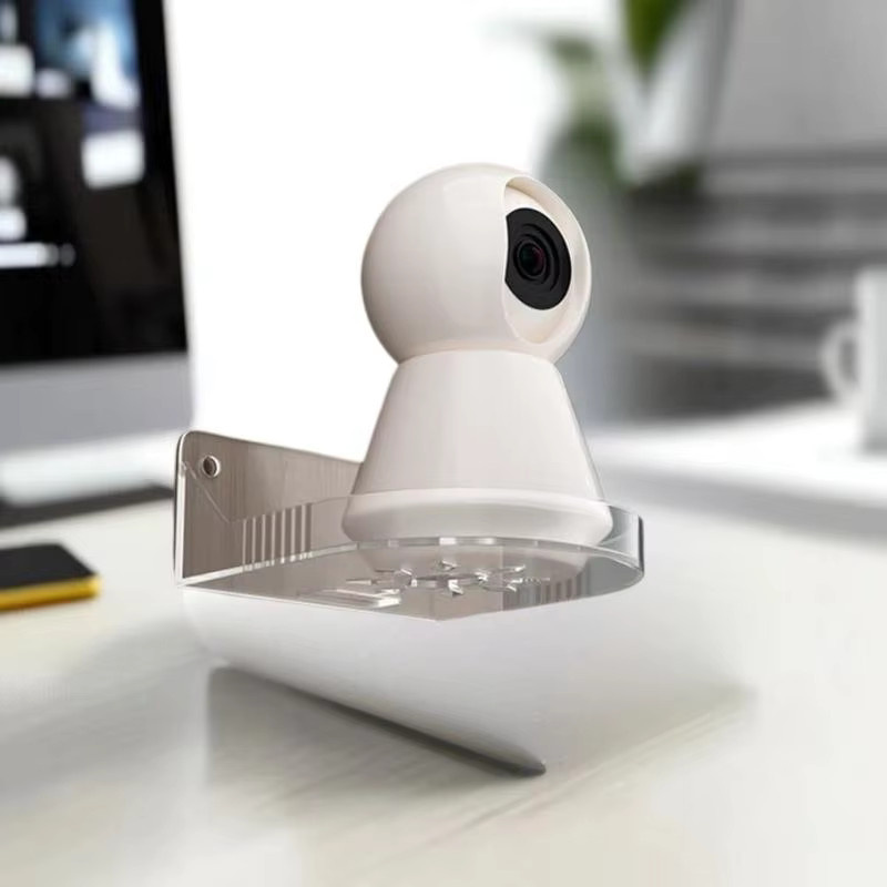 KOQZM Selbstklebende Mini-CCTV-Überwachungshalterung in Transparent für Kameras und Regale - Bild 2