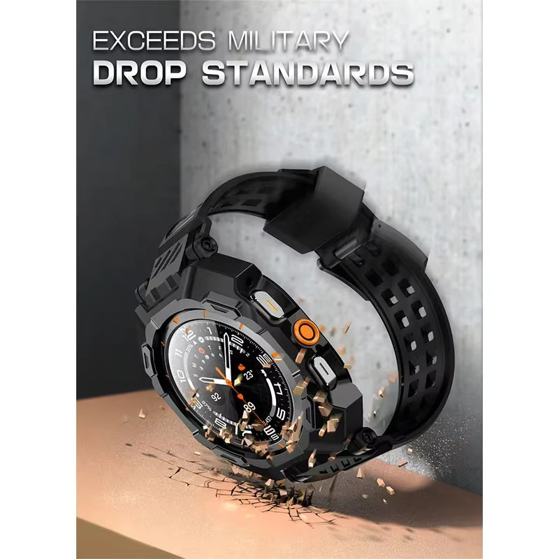 Supcase Schutzhülle für Samsung Galaxy Watch Ultra 47mm, Silikon, Schwarz - Bild 4