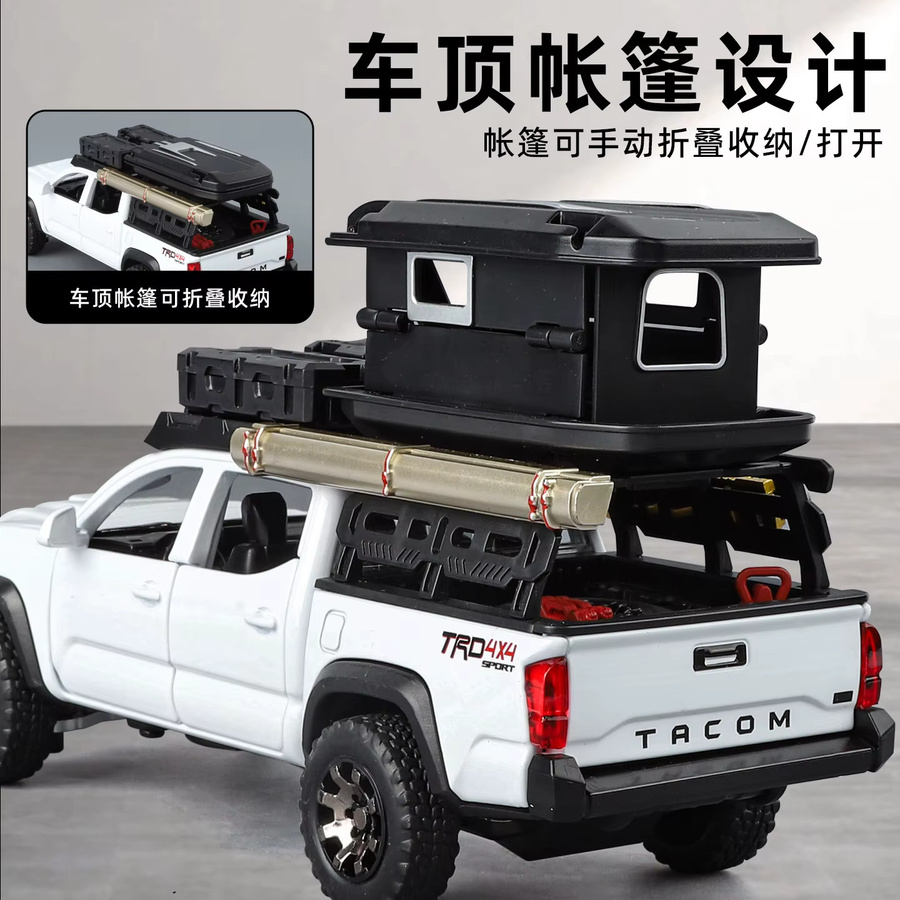 Tcoma Offroad-Reise-Legierungsfahrzeug Pickup-Modell, 1:32, mit Sound und Licht - Bild 2