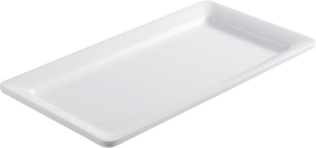VEGA Buffetplatte aus Melamin GN 1/3 in Weiß, B/T/H: 17,6 x 32,5 x 3 cm - Bild 1