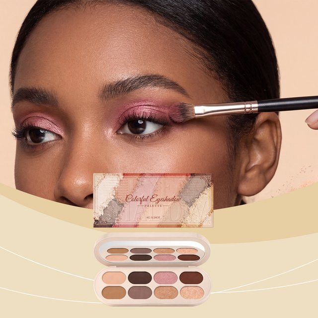 eelhoe Lidschatten-Palette, 8 Farben, matt und schimmernd - Bild 1