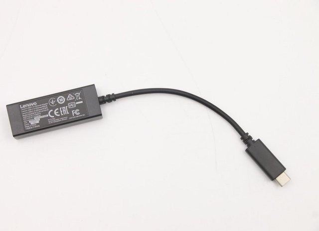 Lenovo USB-C auf Ethernet Adapter für 1 Gbit/s in Schwarz (5C11E09636) - Bild 1