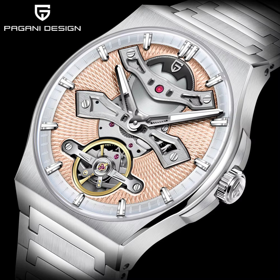 PAGANI DESIGN Armbanduhr, Automatik, Edelstahl, Saphirglas, Herren - Bild 2
