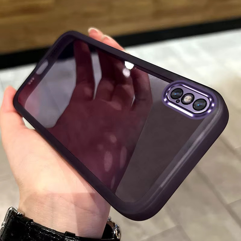Stoßfeste Silikon Handyhülle für Apple iPhone X, iPhone XS und iPhone XS Max in Purple - Bild 1
