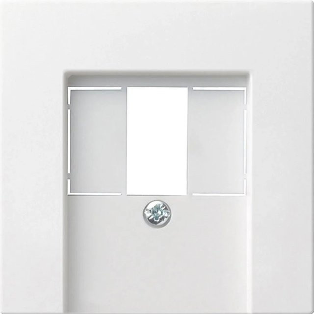 Gira System 55 TAE Abdeckung in Reinweiß matt - Bild 1
