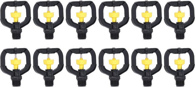 Neoglint 12er Set rotierende Bewässerungssprinkler aus Kunststoff mit G1/2-Außengewinde für Garten, Hof und Rasen - Bild 1