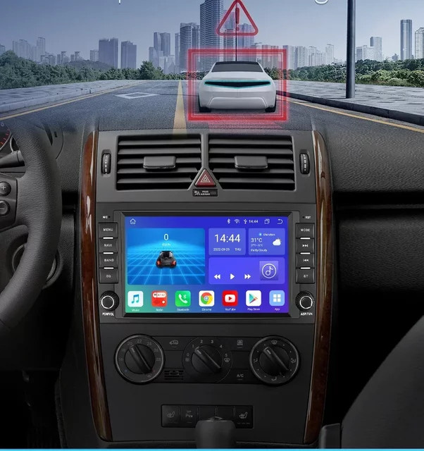 OSSURET Android Autoradio Multimedia Screen Player für Mercedes-Benz B200 W169 W245 W639 A200 A150 Sprinter W906 in Schwarz - Bild 1
