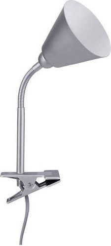 Paulmann Vitis 95432 Klemmleuchte LED E14 20W in Grau aus Metall mit verstellbarem Kegel - Bild 1