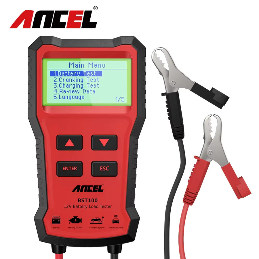 ANCEL BST100 12V Batterietester und Autobatterieanalysator zur Prüfung von Anlassstrom und Ladeschaltung bis 220Ah und 2000CCA - Bild 6