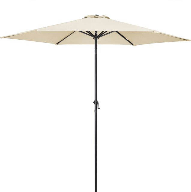 KINGSLEEVE Sonnenschirm aus Aluminium in Beige mit Ø 300 cm und UV-Schutz 80+ - Bild 1
