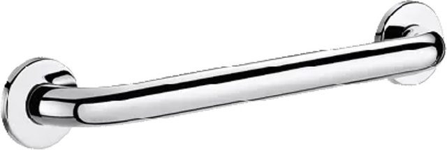 Delabie Haltegriff D32 in Edelstahl, silber, hochglanzpoliert, Wandmontage, Länge: 30 cm - Bild 1