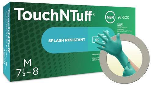 Ansell TouchNTuff 92500100 Nitril Einweghandschuhe Blau Größe XL, 100 Stück - Bild 1