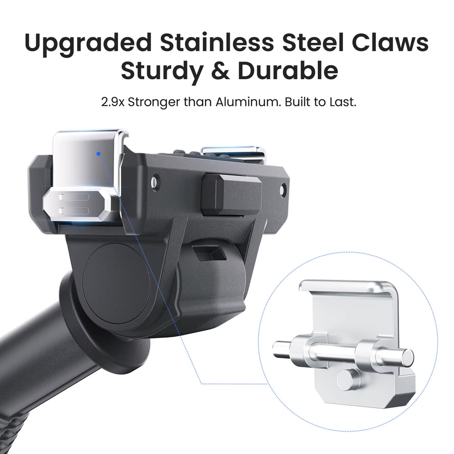 DJI Verstellbarer Bidirektionaler Schnellverschluss-Selfie-Stick für OSMO Action 6, NANO, OSMO 360, Action 5 Pro, 4 und 3 in Schwarz - Bild 2
