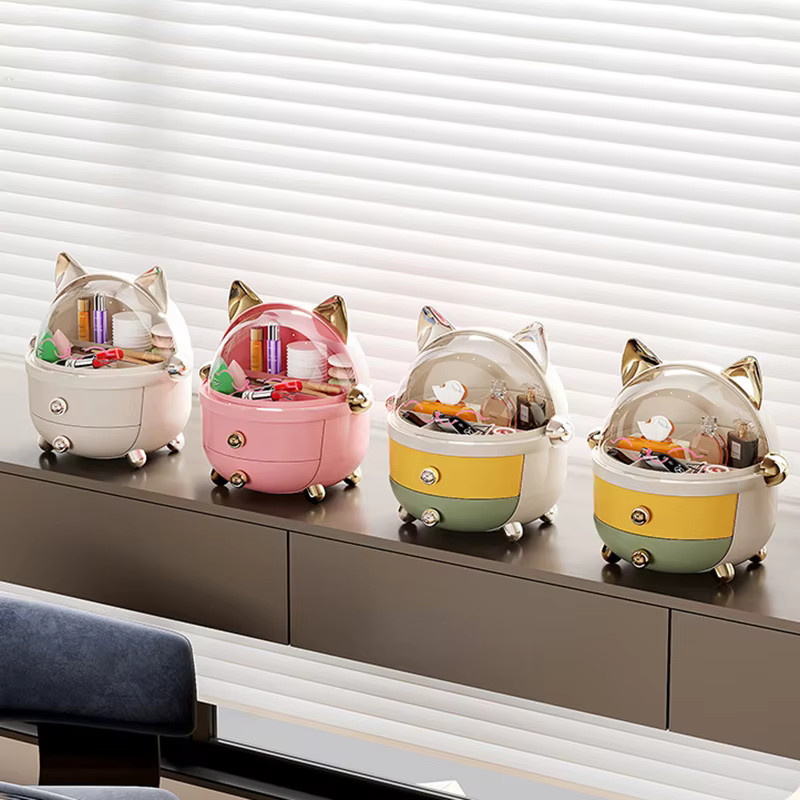Organizer-Box mit mehreren Schubladen für Kinder in Multicolour aus Kunststoff zur Schreibtischaufbewahrung von Schulbedarf, Schreibwaren und Kosmetika - Bild 2
