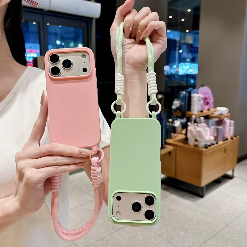 EHUIDE Stoßfeste Silikon Handyhülle mit Handschlaufenband für iPhone 11 bis iPhone 17 Pro Max Plus - Bild 3