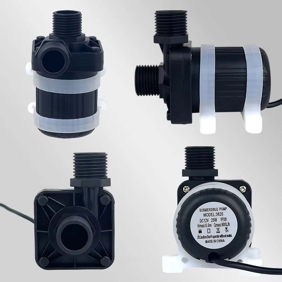 xmshxltd Wasserpumpe mit leisem bürstenlosem Motor für Warmwasserbereiter und Dusch-Booster, DC12/24V, IPX8 Schutz, maximale Förderhöhe 6 m - Bild 2