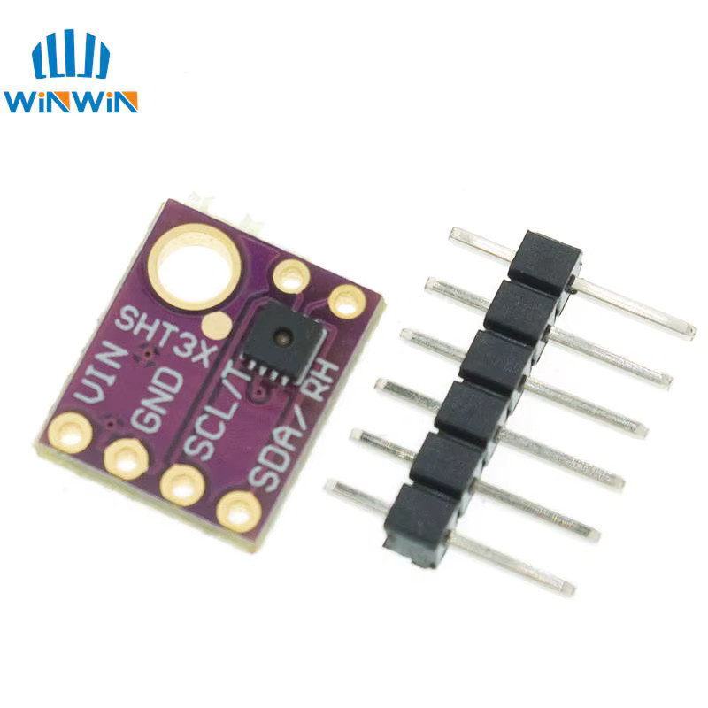 AITEWIN ROBOT SHT31-D Temperatur- und Feuchtigkeitssensor Modul mit I2C Schnittstelle für Arduino in Violett - Bild 2