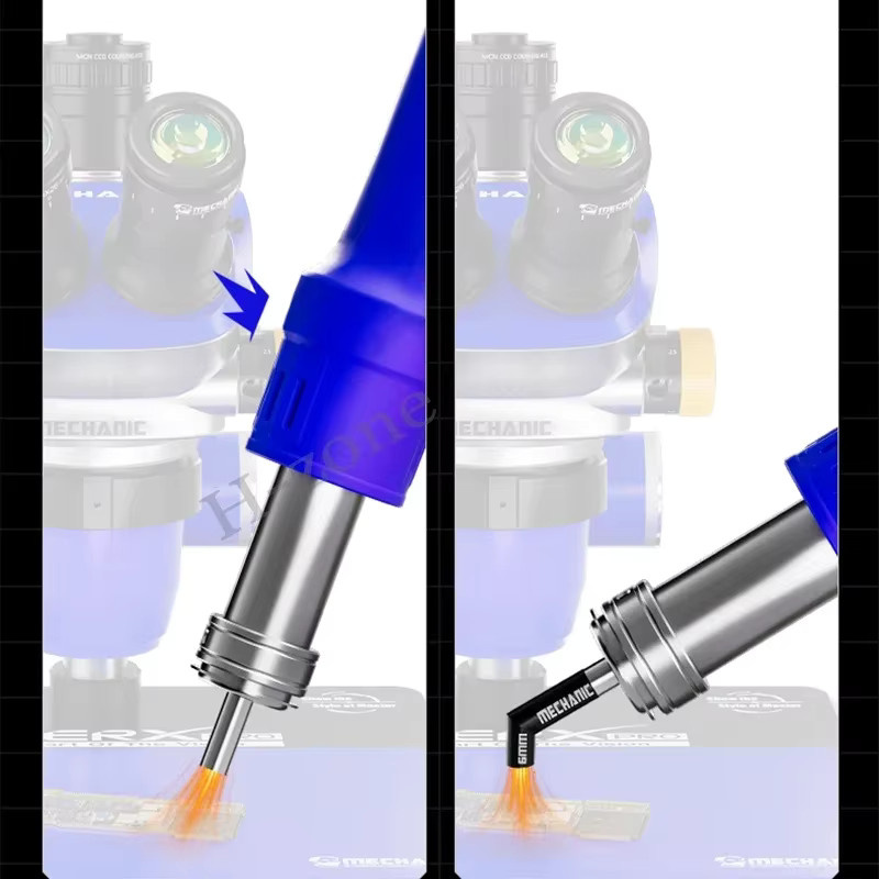 Mechaniker DIAGONAL Heißluftdüse schräg für Heißluftpistolen der Serie 81, 5, 6, 8, 10, 12 mm für gleichmäßiges Heizen - Bild 3