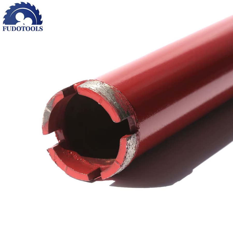 FUDO Diamant-Lochsägen-Kernbohrer in Rot für Beton und Ziegel, Durchmesser: 18–76 mm, Länge: 370 mm - Bild 2