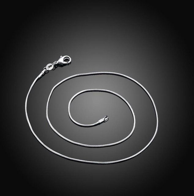 Halskette Schlangenkette 925 Sterling Silber, 55cm, Unisex - Bild 1