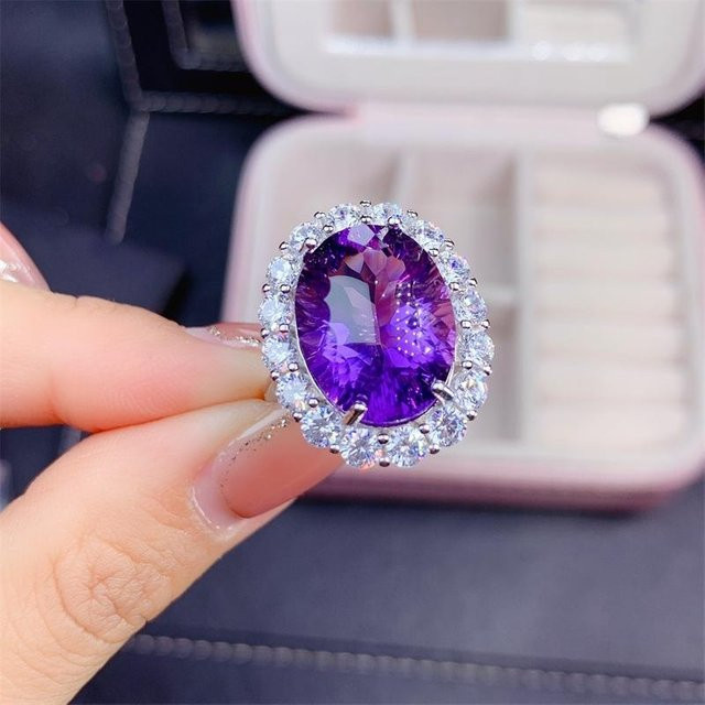 POMOiii Ring, Oval Form, Lila, Damen - Bild 1