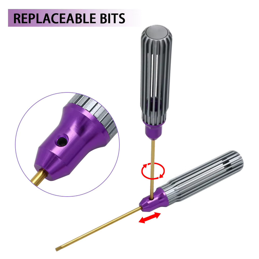 flyhike Hex Raum Aluminium Griff Mutter Fahrer Hex Schraubendreher Werkzeuge Kit, 4/7 stücke, Metall, Bunt / Mehrfarbig - Bild 2