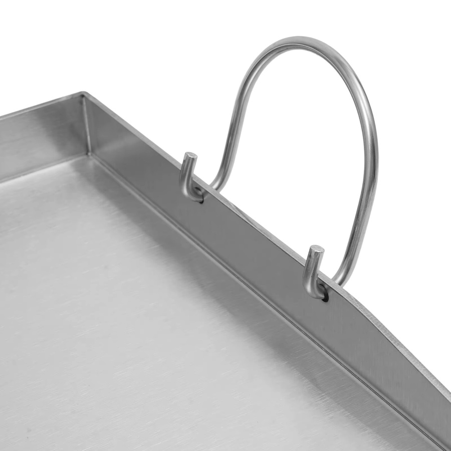 Weber Universelle Grillplatte aus Edelstahl für Gas- und Holzkohlegrills, passend für die Weber Genesis-Serie, Breite: 40,0 cm, Tiefe: 30,0 cm, Höhe: 4,4 cm - Bild 3