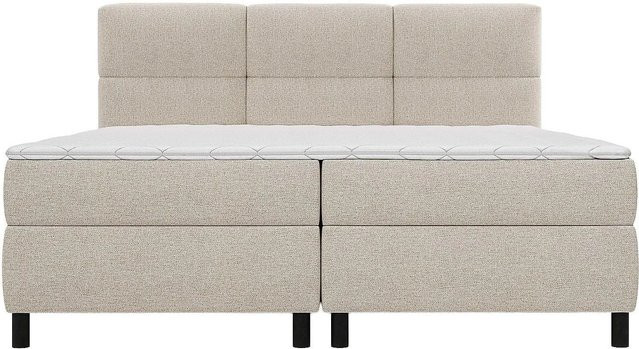Palacio Boxspringbett Lodi in Beige mit Stoffbezug, B/T: 180 x 200 cm - Bild 1