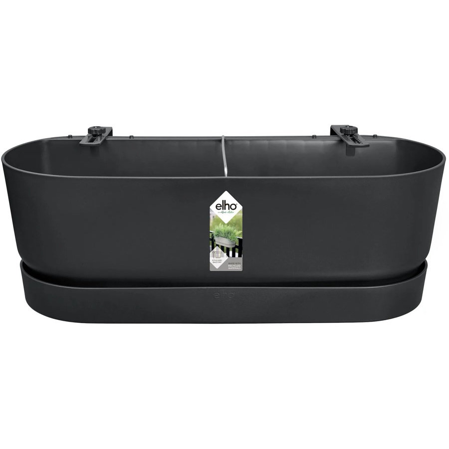 Elho Balkonkasten Greenville Easy Balcony Schwarz B: 52 cm, T: 21,2 cm, H: 19,4 cm - Bild 2