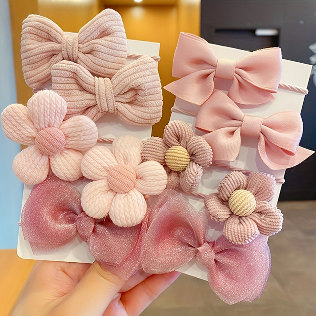 10-teiliges Schleifenblumen-Design Haaraccessoires - Bild 1