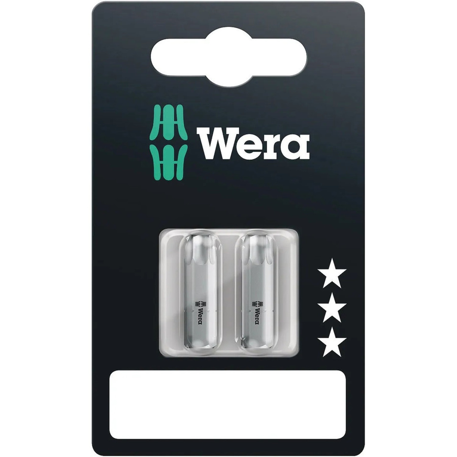 Wera Torx-Bit T 40 867/1 aus legiertem Werkzeugstahl, Silber, 2 Stück - Bild 2