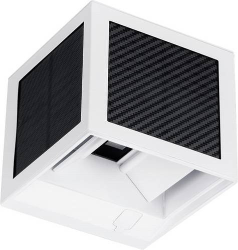 V-TAC Solar-Außenwandleuchte VT-408CCT-W mit LED 9W, Bewegungsmelder und CCT, Weiß - Bild 1