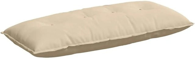 vidaXL Rückenkissen aus Mikrofaserstoff in Creme, B/H: 120 x 50 cm - Bild 1