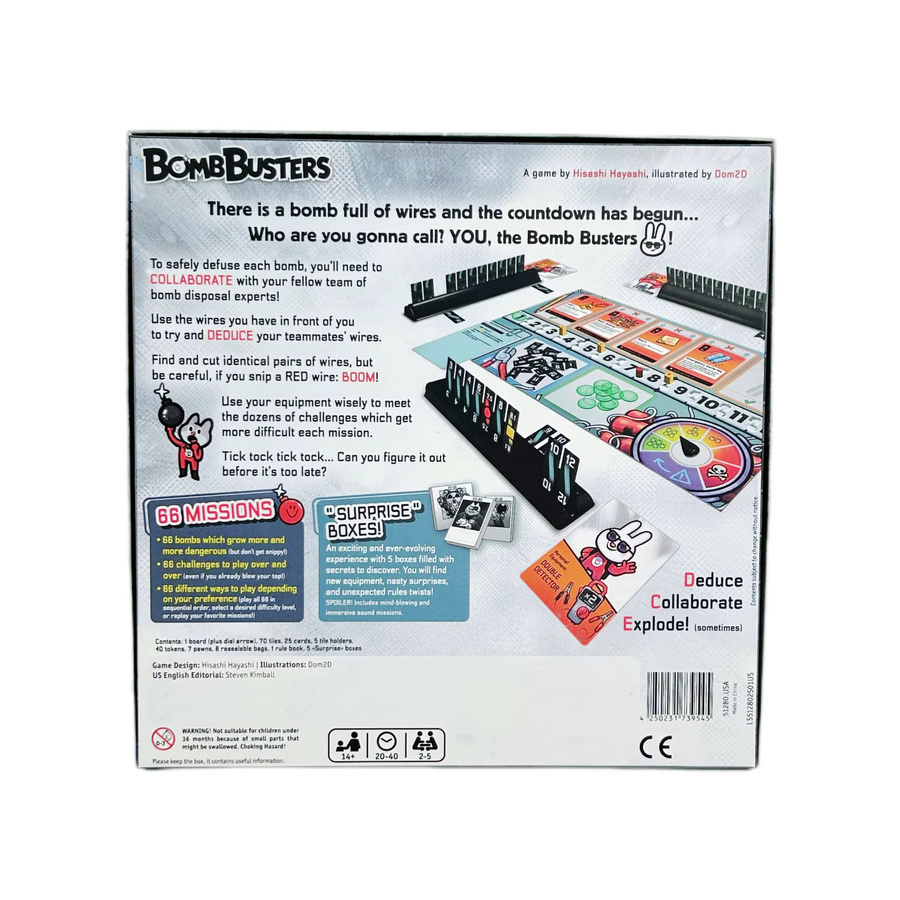 Bombbusters Kartenspiel, Kooperatives Strategiespiel, 2-5 Spieler, ab 2 Jahren - Bild 2