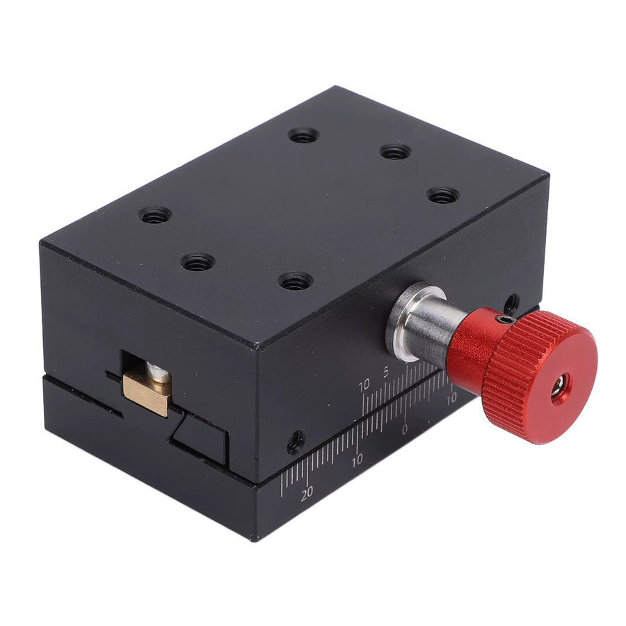 KKMOON X-Achsen-Wegsplattform mit 40-mm-Hubgetriebe und manueller Schwalbenschwanznut-Schiebeblattform in Schwarz - Bild 6