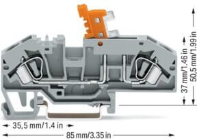 WAGO Trennklemme 282-697 Grau mit 25 Stück - Bild 1