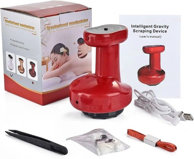 Binchi Health Technology Elektrisches Vakuum-Schröpfen-Körpermassagegerät, Rot, Unisex - Bild 1