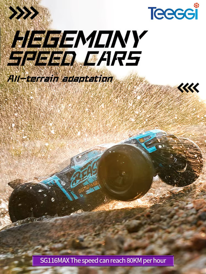 Teeggi SG116 MAX 4WD RC Offroad-Auto, 1:16, Hochgeschwindigkeits-Drift-Rennwagen, Monster-Truck - Bild 6