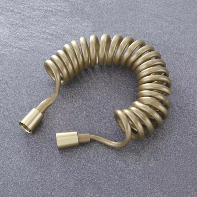 Gold Frühling Flexibler einziehbarer Schlauch für Duschkopf, Toilette und Bidet in Gold - Bild 1