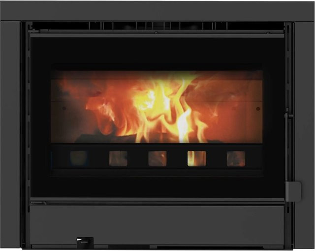 Sannover Holzeinsatzkamin Idelya in Schwarz mit 13,5 kW Leistung für Holzscheite 54 cm - Bild 1