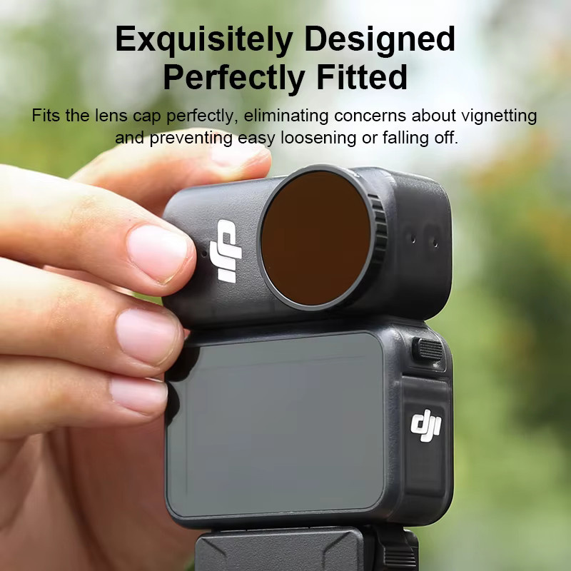 Ronkoen Kamerafilter Set für DJI Osmo Nano mit CPL, UV, ND8, ND16, ND32, ND64 und ND32PL Schutzobjektiv in Schwarz - Bild 4