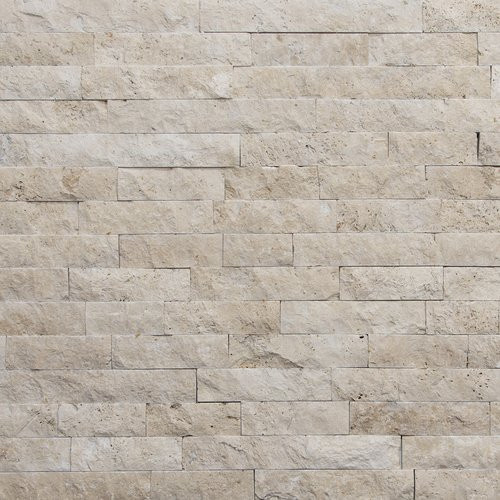 WOHNRAUSCH Wandverblender Tosca Cream in Beige aus Travertin, 0,5 m² - Bild 1