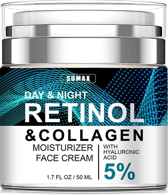 SUMAX Retinol Anti Aging Gesichtscreme mit Kollagen und Hyaluronsäure, 50 ml - Bild 1