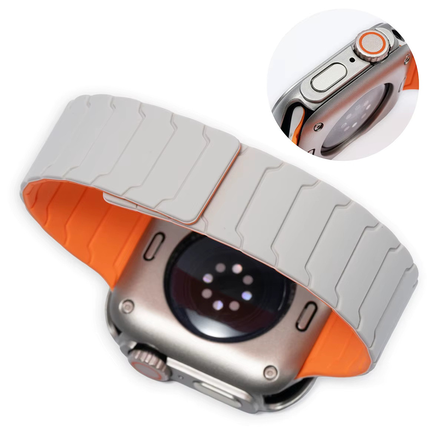 CAOWTAN Uhrenarmband Silikon, Weiß, Unisex - Bild 3
