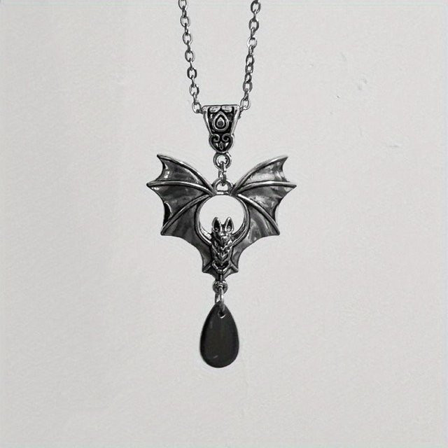 Lucky Star Jewelry Halskette Fledermaus Anhänger, Metall, Zirkonia, Unisex - Bild 1