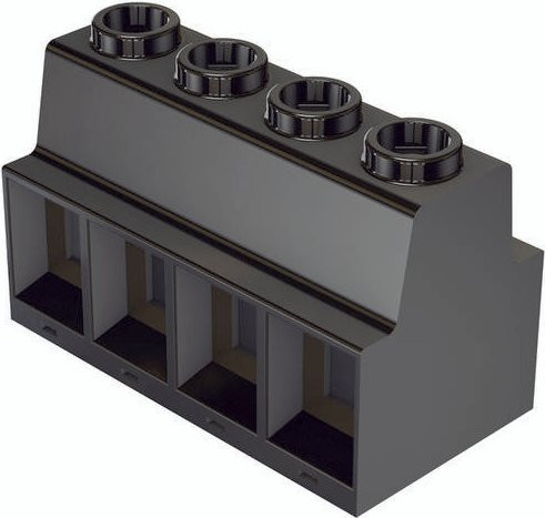 HARTING Printklemme 14020427402000 Polzahl 4 Schwarz - Bild 1