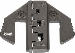 Vigour Crimp Einsatzbacken Paar C V2499-C in Grau - Bild 1